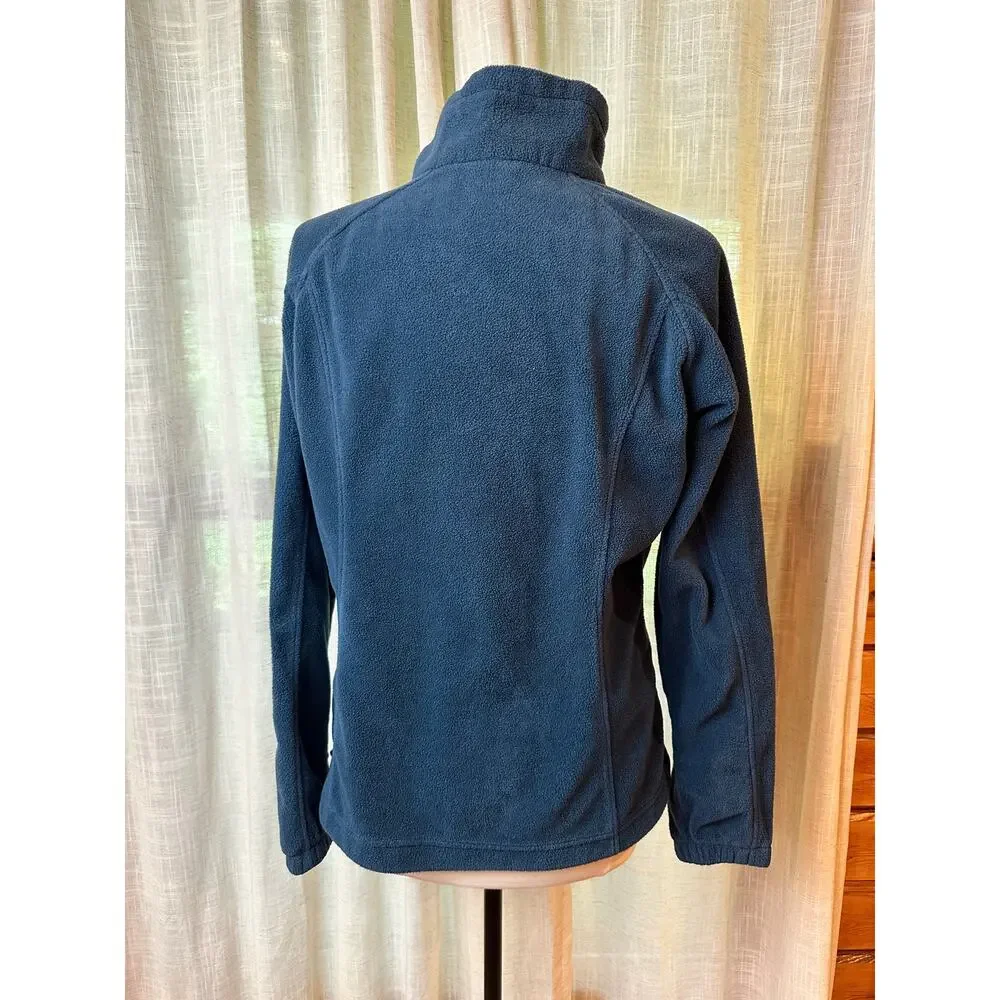 Columbia Womens Large Blue/green Full Zip Fleece